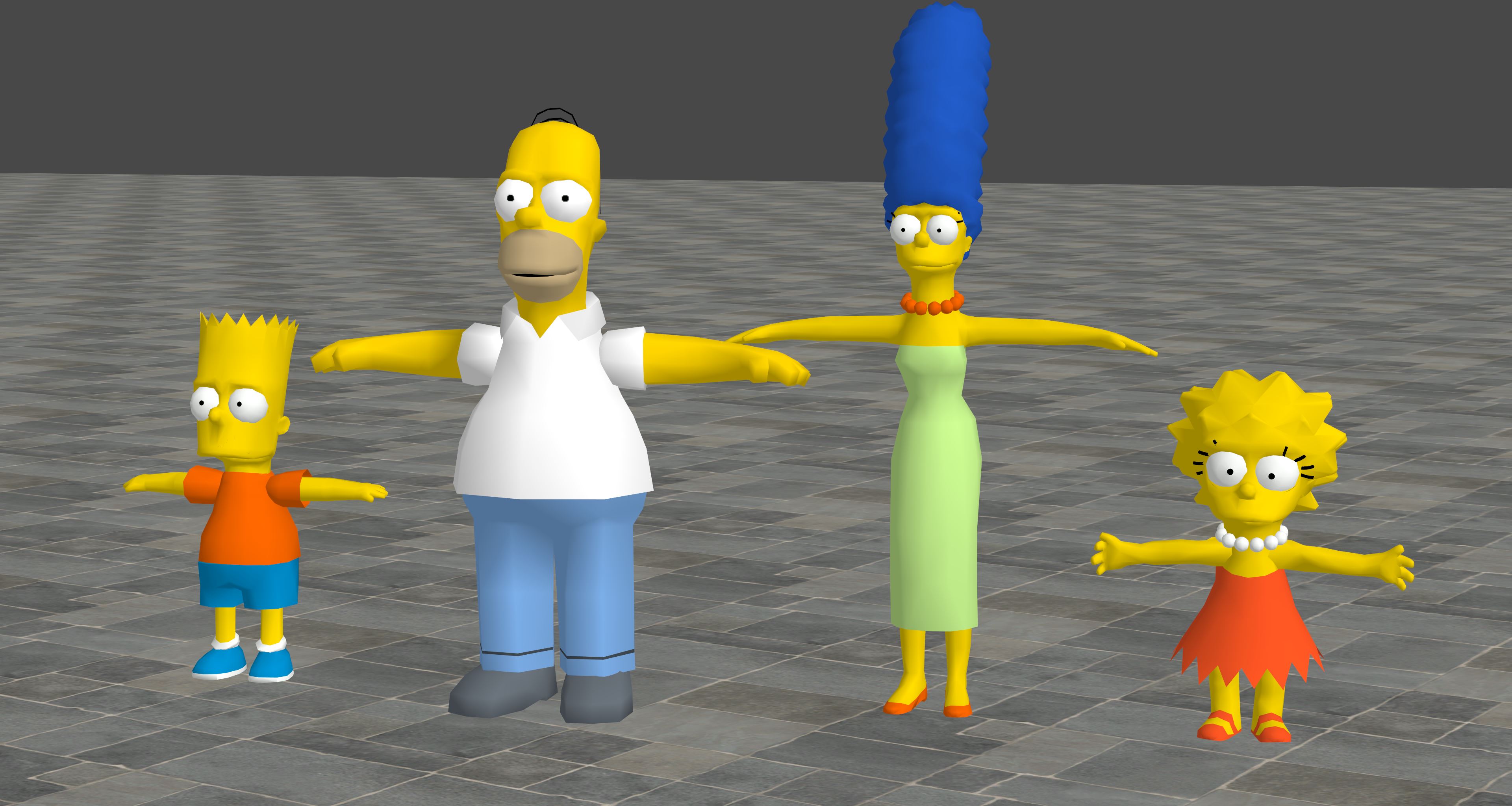 Simpsons Hit And Run 3d Models Treebird 